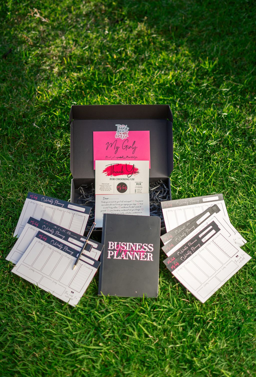 My Girly Business Planner Box – Coffret Organisation & Motivation