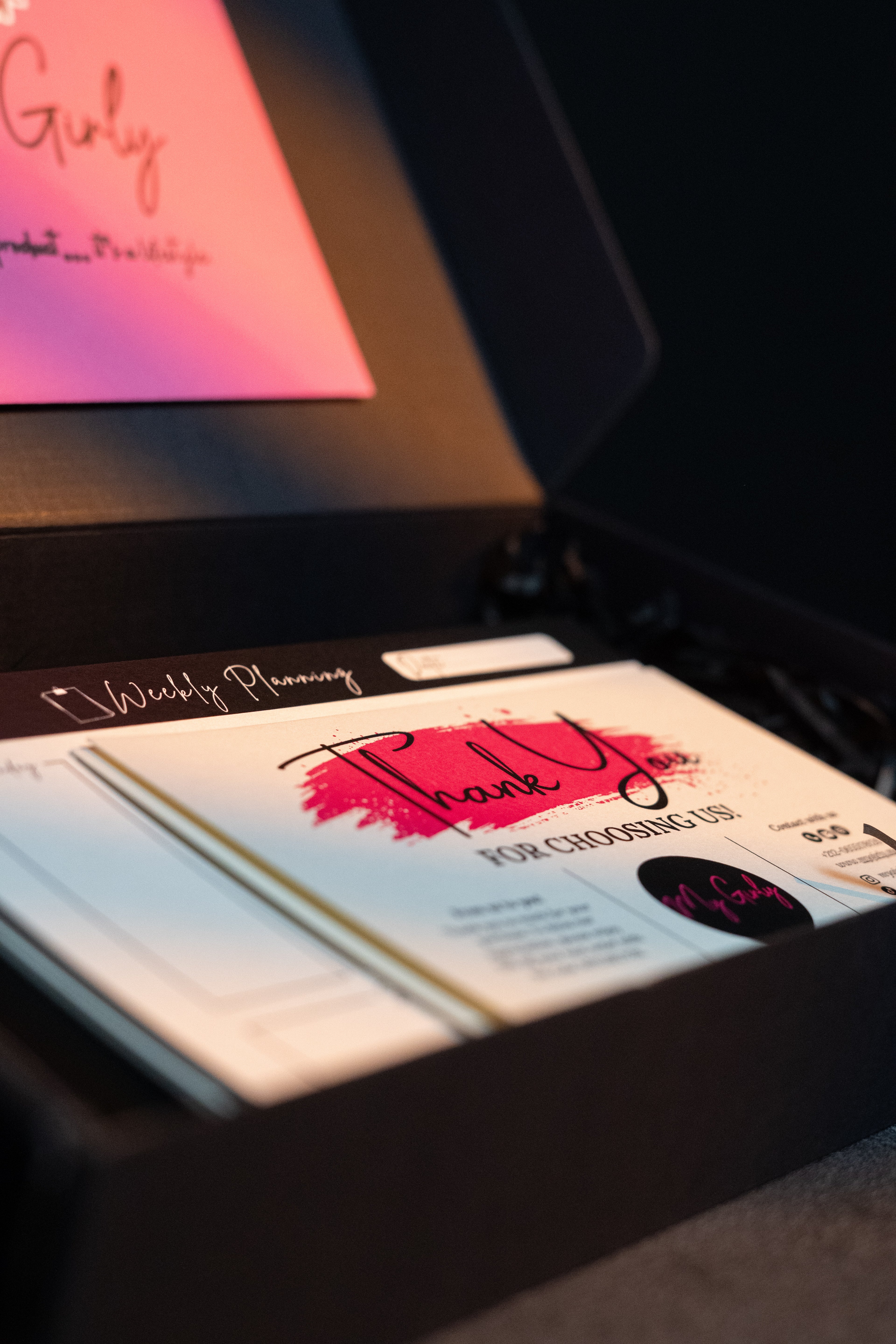 My Girly Business Planner Box – Coffret Organisation & Motivation